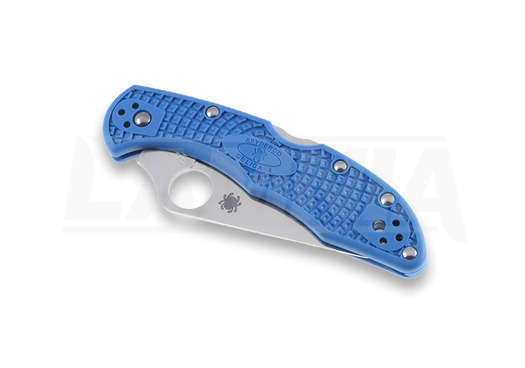 Spyderco Delica 4 összecsukható kés, FRN, Flat Ground, kék C11FPBL