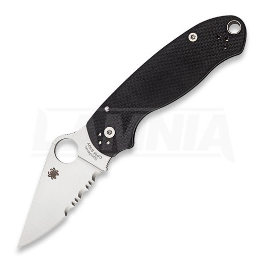 Spyderco Para 3 folding knife, partial serration C223GPS