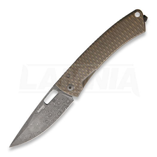 Lionsteel TiSpine Aculus Damascus folding knife TS1DAC