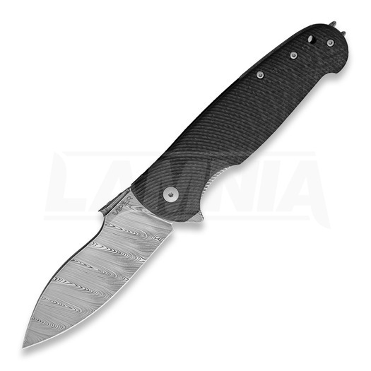 Couteau pliant Viper Italo Carbon Fiber Damascus Liner Lock VA5948FC