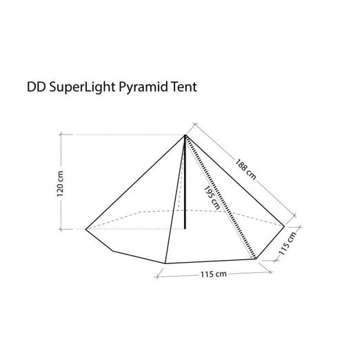 Stan DD Hammocks SuperLight Pyramid Tent, zelená
