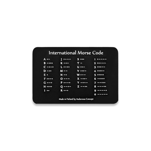 Audacious Concept Morse AL patch, zwart AC805051707