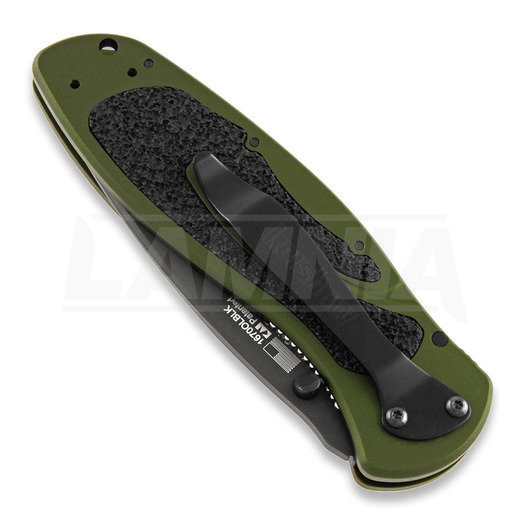 Kershaw Blur 折叠刀, 黑色, 綠色 1670OLBLK