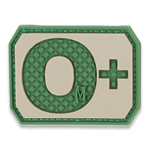 Maxpedition O+ Blood type morale patch, arid BTOPA