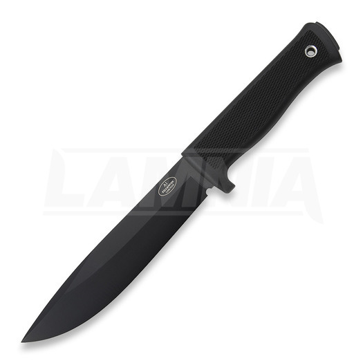 Fällkniven A1 Leather overlevelseskniv, sort A1BL