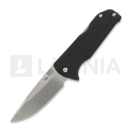Saliekams nazis 1881 Knifeworks Bourbon, Black G-10