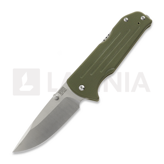 Liigendnuga 1881 Knifeworks Bourbon, OD Green G-10