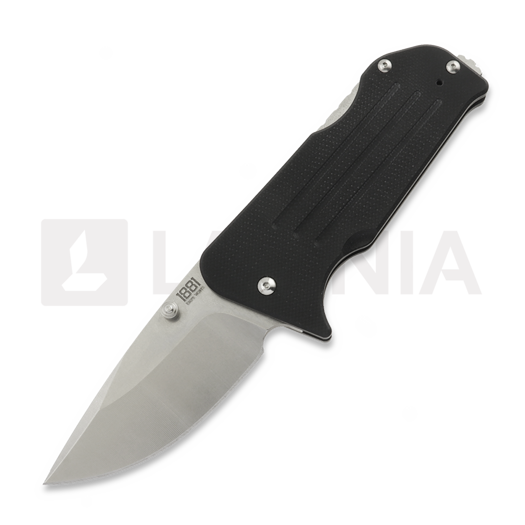 1881 Knifeworks Broadway foldekniv, Black G-10