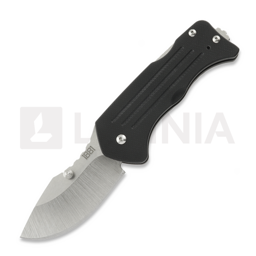 Saliekams nazis 1881 Knifeworks Lombard, Black G-10