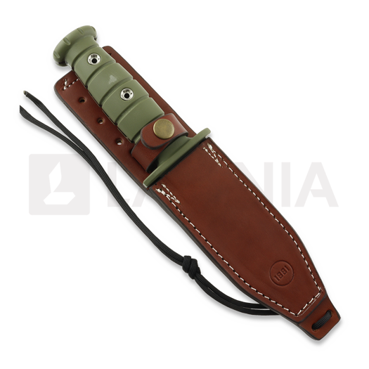 1881 Knifeworks Luke Airman veitsi, OD Green G-10