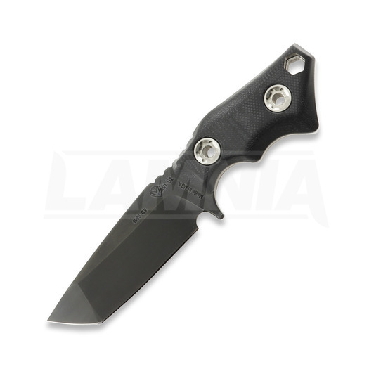 1881 Knifeworks Micro Tanto peilis, Black G-10