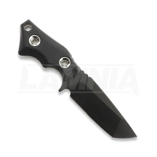 1881 Knifeworks Micro Tanto veitsi, Black G-10