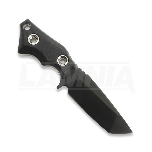 Couteau 1881 Knifeworks Micro Tanto, Black G-10