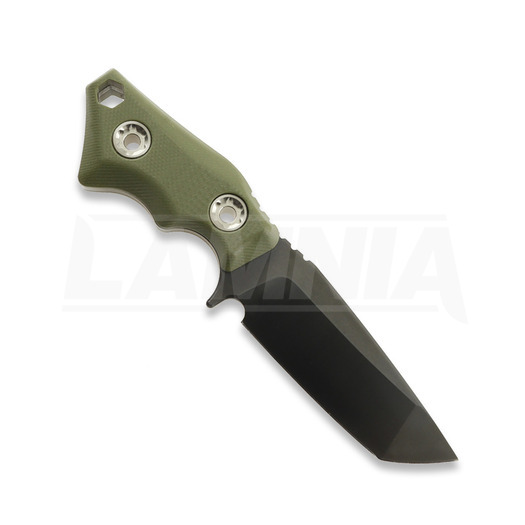 1881 Knifeworks Micro Tanto veitsi, OD Green G-10