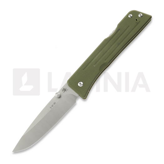 1881 Knifeworks Route 66 összecsukható kés, OD Green G-10