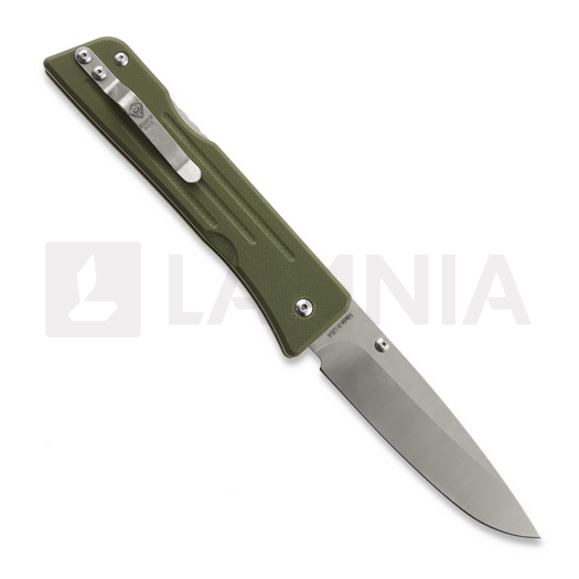 Couteau pliant 1881 Knifeworks Route 66, OD Green G-10