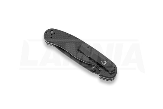 Ontario RAT-2 D2 Carbon Fibre CF folding knife, black 8834