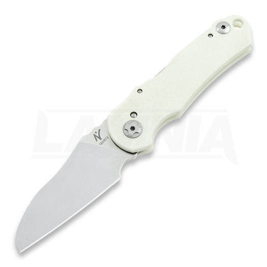 Nilte Quiete Mirror polish folding knife, white