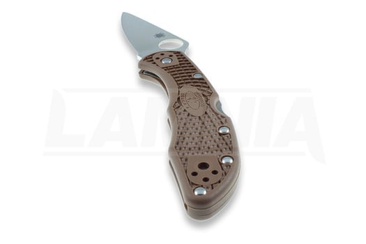 Складной нож Spyderco Delica 4, FRN, Flat Ground, коричневый C11FPBN