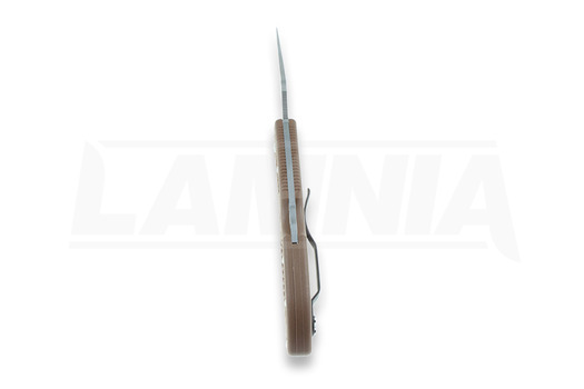 Spyderco Delica 4 összecsukható kés, FRN, Flat Ground, barna C11FPBN