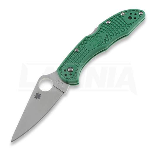 Zavírací nůž Spyderco Delica 4, FRN, Flat Ground, zelená C11FPGR