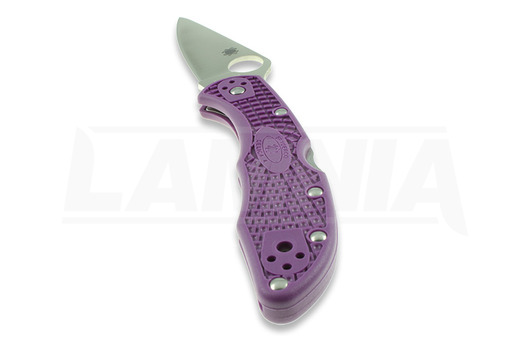 Spyderco Delica 4 折叠刀, FRN, Flat Ground, 紫色 C11FPPR