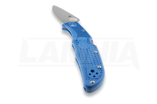 Spyderco Endura 4 összecsukható kés, FRN, Flat Ground, kék C10FPBL