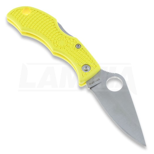 Spyderco Ladybug 3 折り畳みナイフ, FRN, 黄色 LYLP3