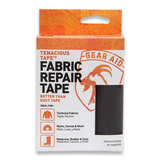 Gear Aid Tenacious Tape for Fabric Repair Black Gear Repair Equipment Outdoor 