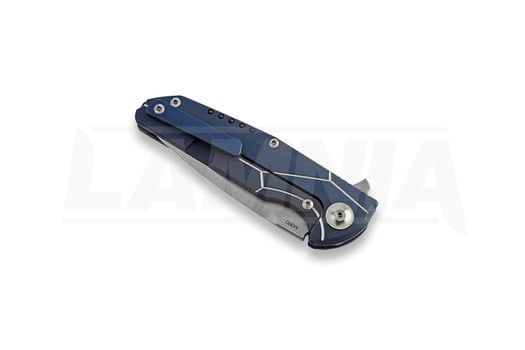 Reate K4 M390 סכין מתקפלת, blue, CF