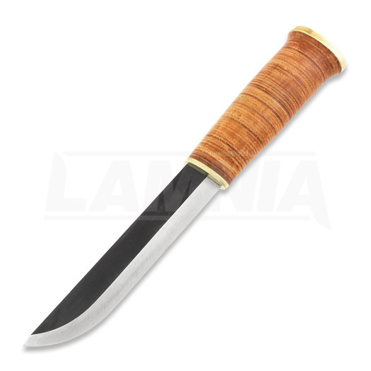 Faca Kauhavan Puukkopaja Leuku knife, Leather