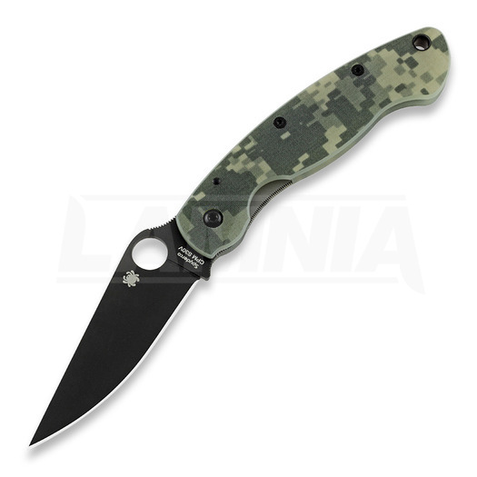Spyderco Military סכין מתקפלת, Digital Camo, שחור C36GPCMOBK
