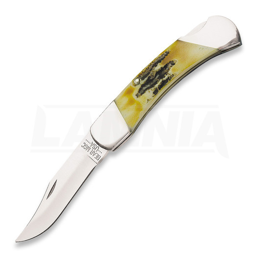 Bear & Son Lockback India Stag Bone folding knife