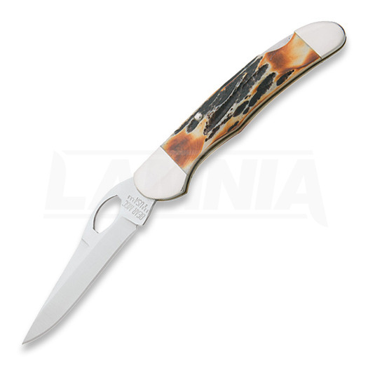 Bear & Son Cowhand Lockback India Stag folding knife