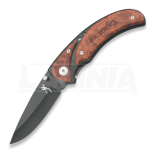 Couteau pliant Browning Framelock Drop Point, Black/Cocobolo