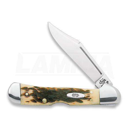 Pocket knife Case Cutlery Mini Copperlock Amber Bone 00133
