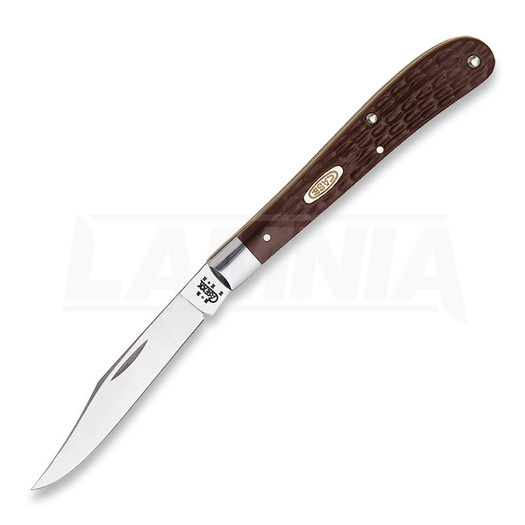 Pocket knife Case Cutlery Slimline Trapper Brown Delrin 00135