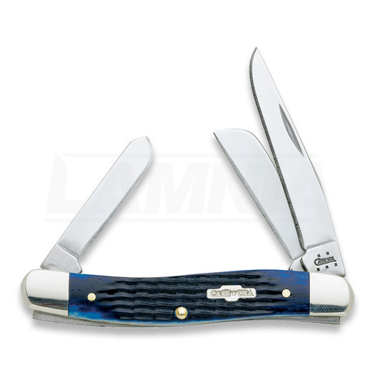 Pocket knife Case Cutlery Medium Stockman Blue Bone 02801