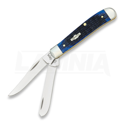 Pocket knife Case Cutlery Mini Trapper Blue Bone 02838
