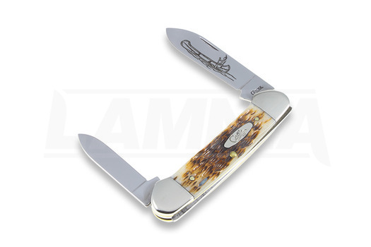 Case Cutlery Canoe Amber Bone linkkuveitsi 00263