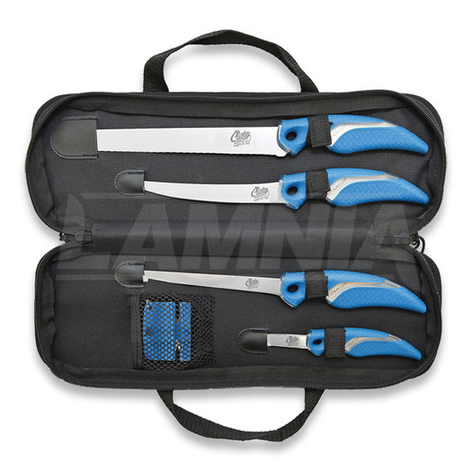 Cuchillo de pesca Camillus Cuda 6pc Knife/Sharpener Set
