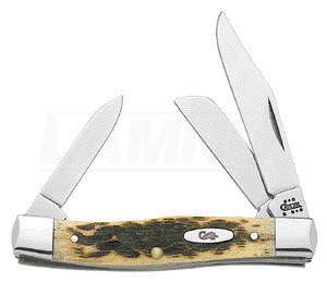 Pocket knife Case Cutlery Stockman Amber bone 00079