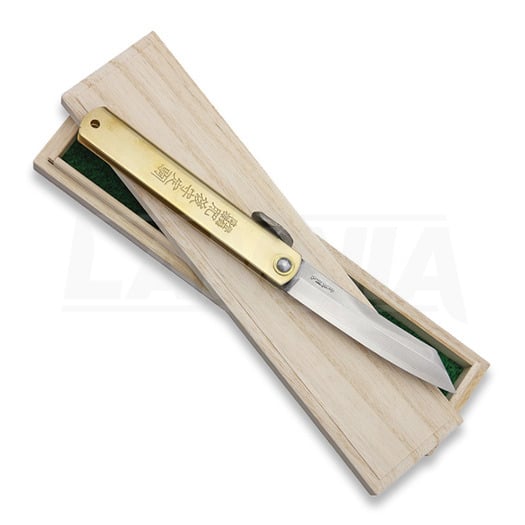 Higonokami Damascus Folder Brass folding knife