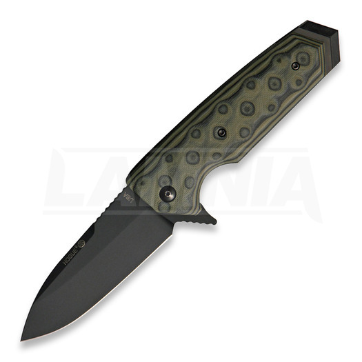 Navaja Hogue EX02 Knife Spear Point Flipper Green G-Mascus