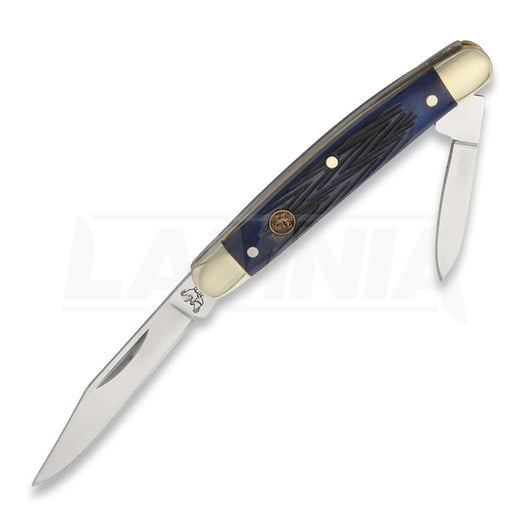 Hen & Rooster Pen Knife Blue Pick Bone pocket knife