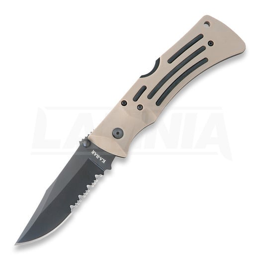 Ka-Bar MULE Lockback Partially Serr folding knife 3053