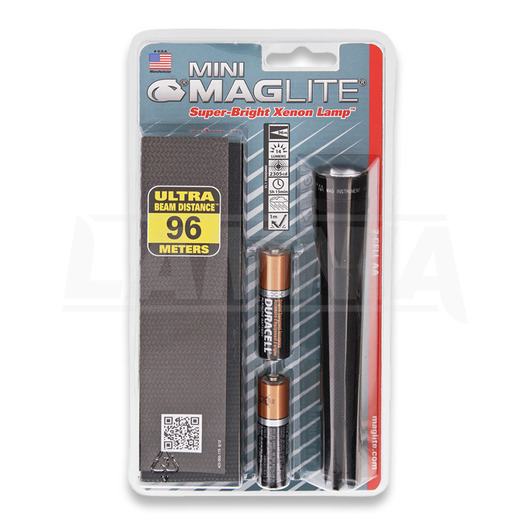 Mag-Lite Mini Maglite AA Flashlight Combo AA Mini Maglite Flashlight. Includes 