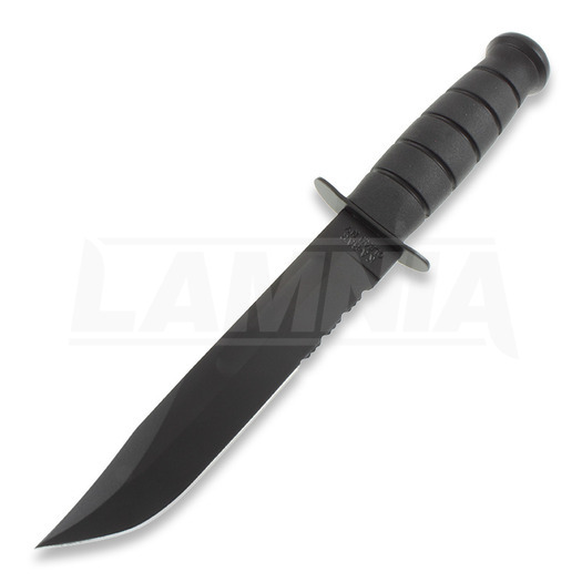 Ka-Bar 1214 kniv, kydex, savtakket 1214