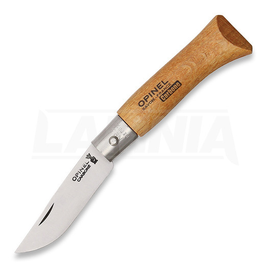 Opinel N3 Beechwood Carbon folding knife