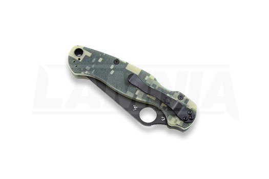 Spyderco Para Military 2 camo összecsukható kés, fekete C81GPCMOBK2